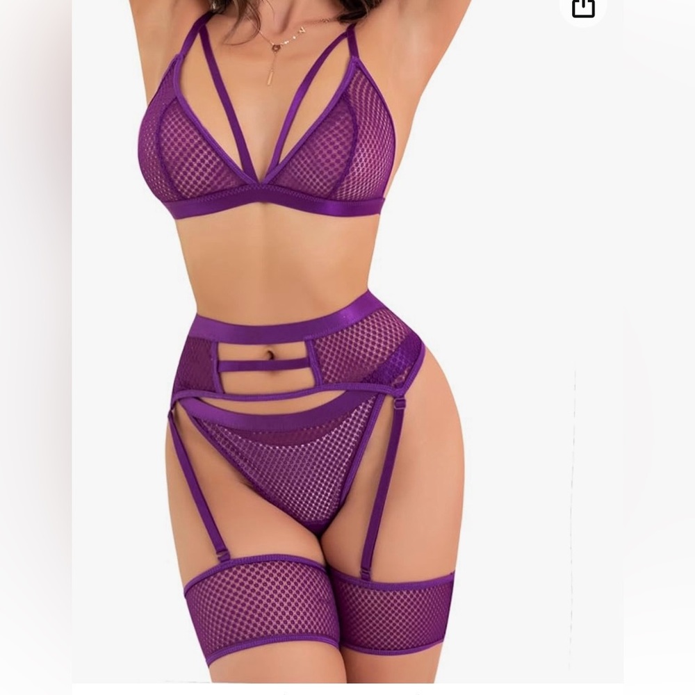 Purple lingerie